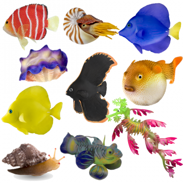 AQUATOP Colorful Vibrant Aquarium Sea Animal Decor